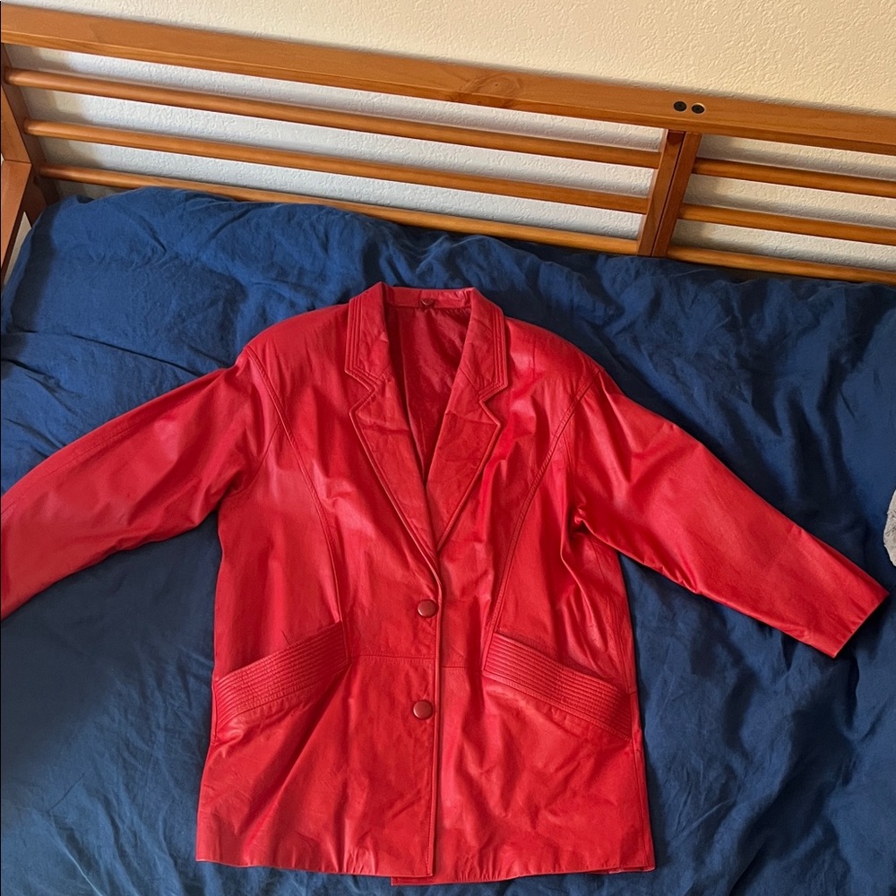 Red Leather 80’s Vintage